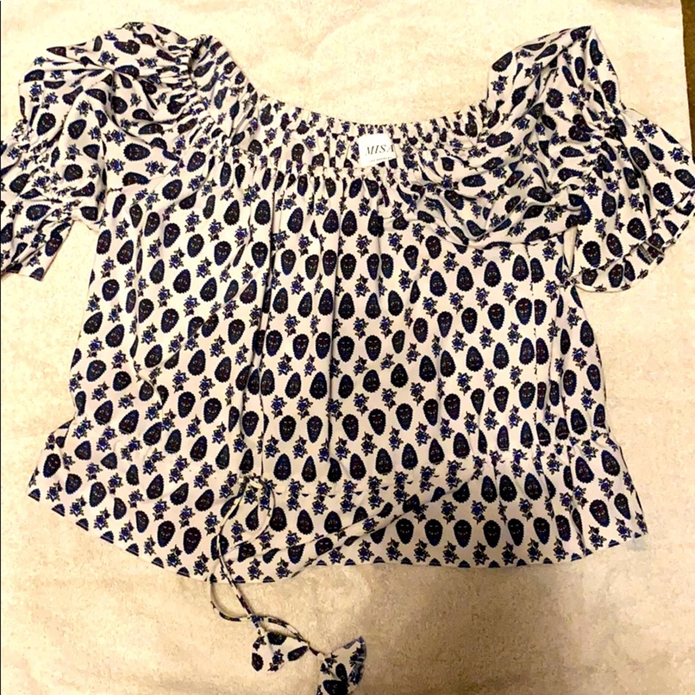 Misa Los Angeles off the shoulder shirt